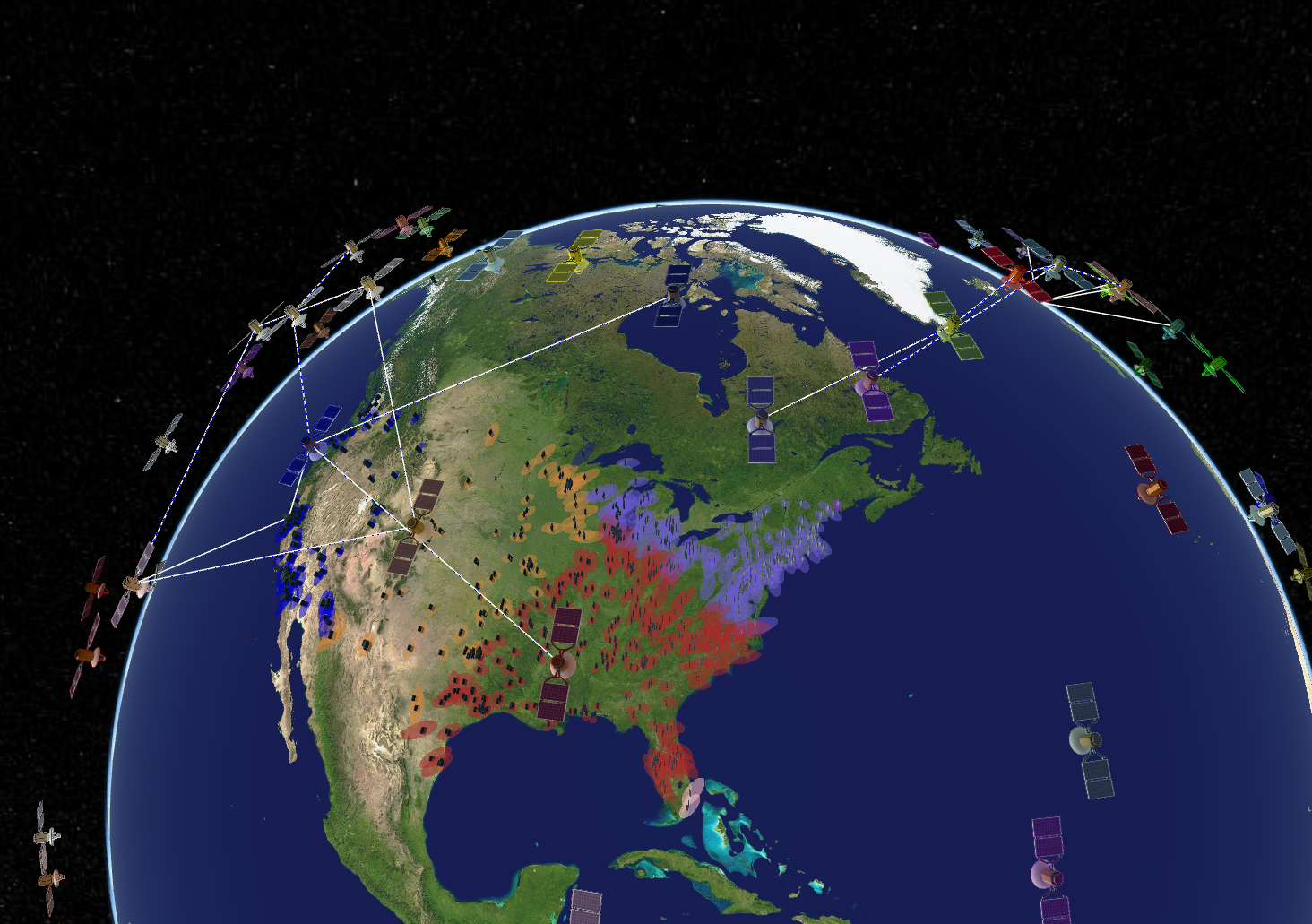 image of simulating inter-satellite-links